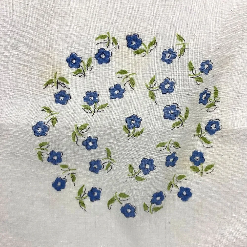 Vintage Heirloom Floral Bridesmaid Handkerchief Wedding Cottage Core Dainty